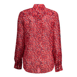 GANT CAMICIA MANICHE LUNGHE DONNA ROSSO