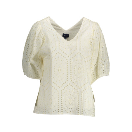 GANT T-SHIRT MANICHE CORTE DONNA BIANCO