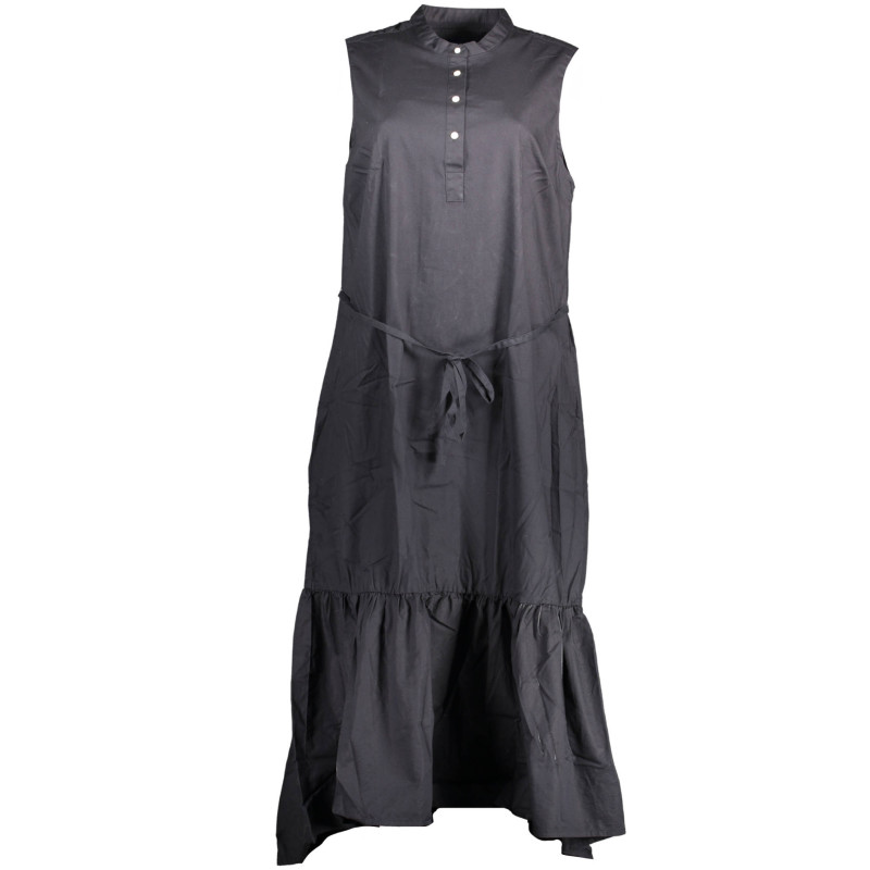 GANT LONG DRESS WOMAN BLACK