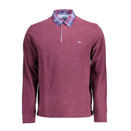 HARMONT &amp BLAINE PURPLE MEN&39S LONG SLEEVE POLO SHIRT