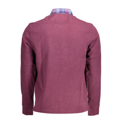 HARMONT &amp BLAINE PURPLE MEN&39S LONG SLEEVE POLO SHIRT