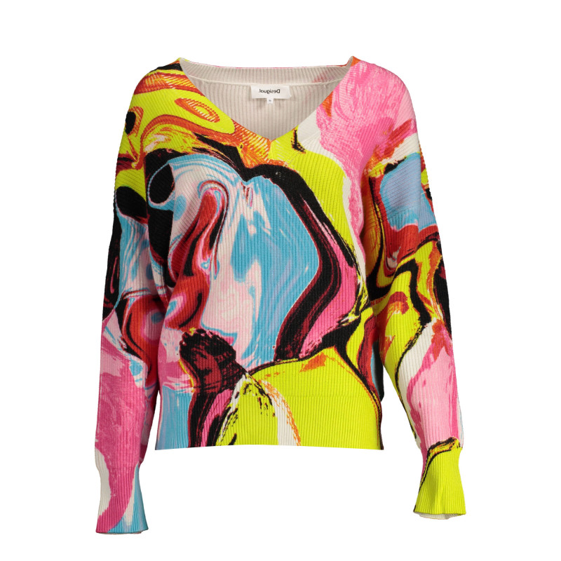 DESIGUAL PINK WOMAN SWEATER