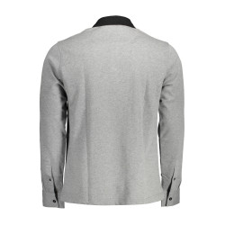 HARMONT &amp BLAINE LONG SLEEVE POLO SHIRT MAN GRAY