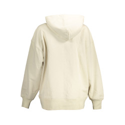 CALVIN KLEIN SWEATSHIRT WITH ZIP WOMAN BEIGE