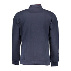 GIAN MARCO VENTURI MEN&39S BLUE SWEATSHIRT WITH ZIP