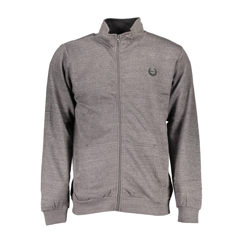 GIAN MARCO VENTURI SWEATSHIRT WITH ZIP MAN GRAY