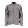 GIAN MARCO VENTURI SWEATSHIRT WITH ZIP MAN GRAY