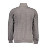 GIAN MARCO VENTURI SWEATSHIRT WITH ZIP MAN GRAY