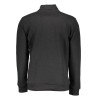 GIAN MARCO VENTURI MEN&39S BLACK SWEATSHIRT WITH ZIP