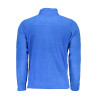 GIAN MARCO VENTURI MEN&39S BLUE SWEATSHIRT WITH ZIP