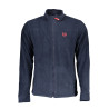 GIAN MARCO VENTURI MEN&39S BLUE SWEATSHIRT WITH ZIP