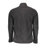 GIAN MARCO VENTURI MEN&39S BLACK SWEATSHIRT WITH ZIP