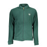 GIAN MARCO VENTURI SWEATSHIRT WITH ZIP MAN GREEN