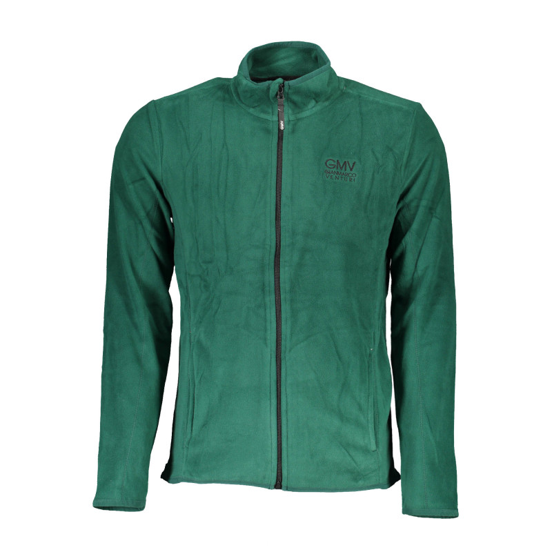 GIAN MARCO VENTURI SWEATSHIRT WITH ZIP MAN GREEN