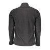 GIAN MARCO VENTURI MEN&39S BLACK SWEATSHIRT WITH ZIP