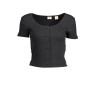 LEVI'S T-SHIRT MANICHE CORTE DONNA NERO