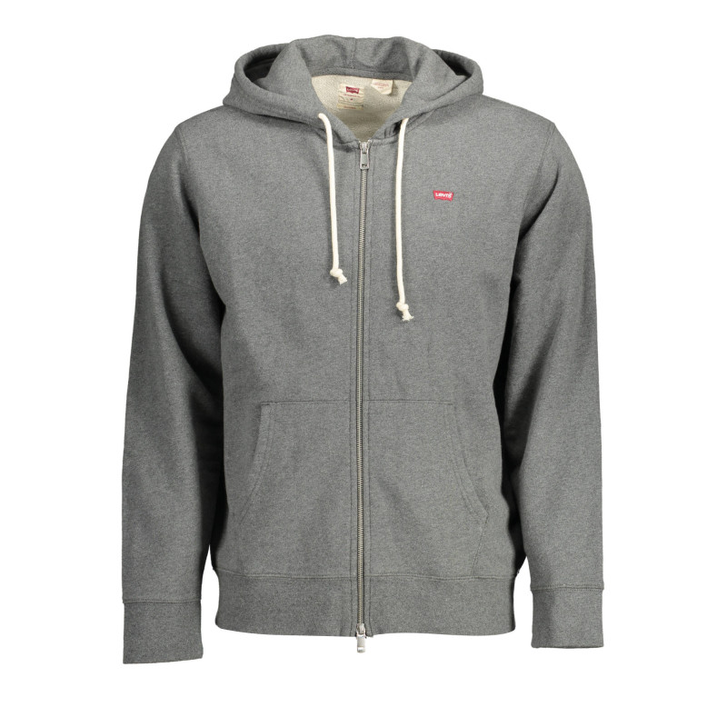 LEVI&39S SWEATSHIRT WITH ZIP MAN GRAY