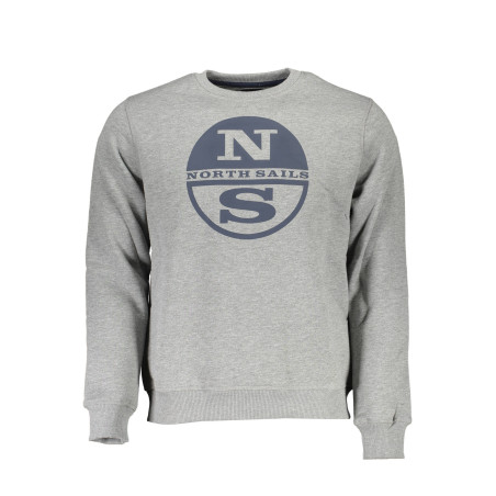 NORTH SAILS MAN GRAY SWEATSHIRT WITHOUT ZIP