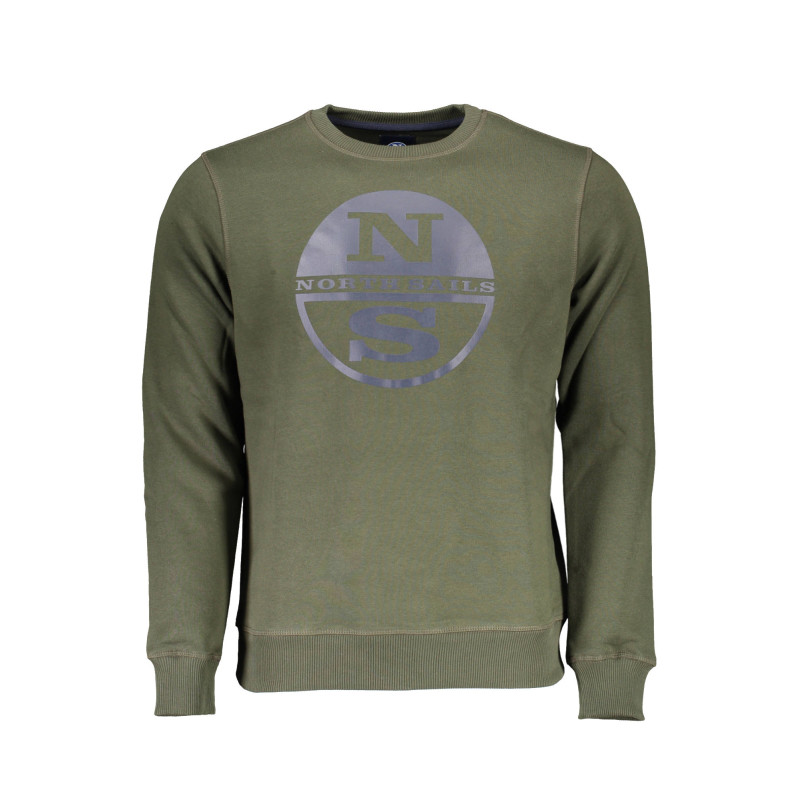 NORTH SAILS MAN GREEN SWEATSHIRT WITHOUT ZIP