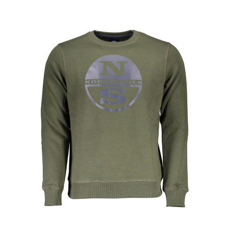 NORTH SAILS MAN GREEN SWEATSHIRT WITHOUT ZIP