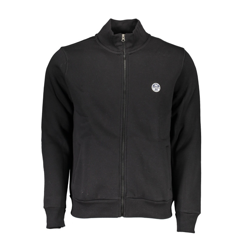 NORTH SAILS MEN&39S BLACK ZIPPED SWEATSHIRT