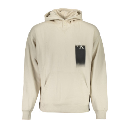 CALVIN KLEIN SWEATSHIRT WITHOUT ZIP MAN BEIGE