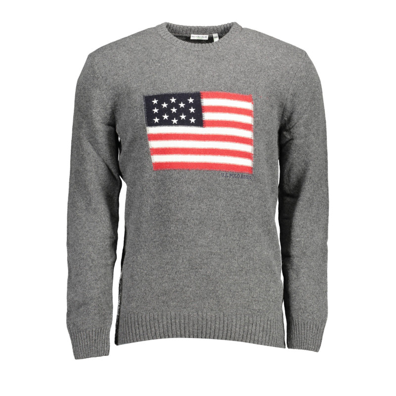 US GRAY MAN POLO SWEATER