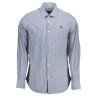 US POLO SHIRT LONG SLEEVE MAN BLUE