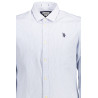 US POLO SHIRT LONG SLEEVE MAN LIGHT BLUE