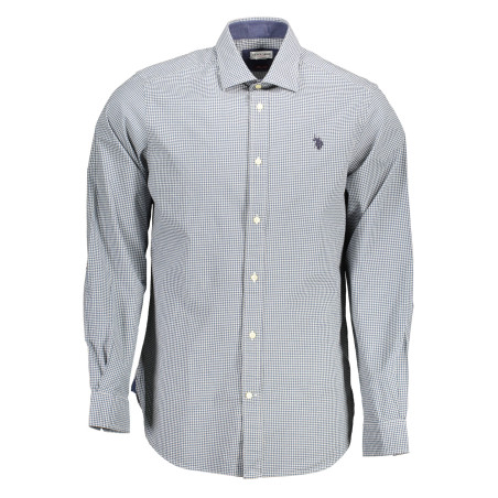 US POLO SHIRT LONG SLEEVE MAN LIGHT BLUE