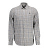 U.S. POLO CAMICIA MANICHE LUNGHE UOMO GRIGIO