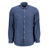 US POLO SHIRT LONG SLEEVE MAN BLUE