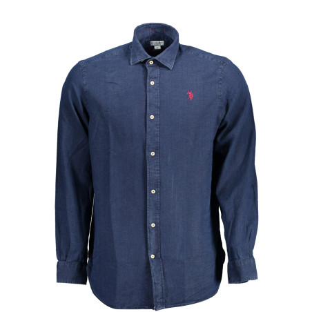 US POLO SHIRT LONG SLEEVE MAN BLUE