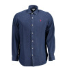 US POLO SHIRT LONG SLEEVE MAN BLUE