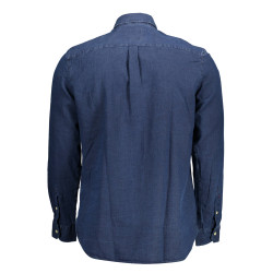 US POLO SHIRT LONG SLEEVE MAN BLUE