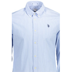 US POLO SHIRT LONG SLEEVE MAN LIGHT BLUE