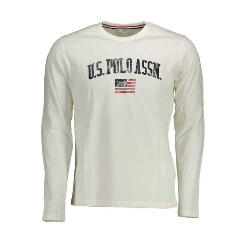 U.S. POLO T-SHIRT MANICHE LUNGHE UOMO BIANCO