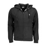 US POLO SWEATSHIRT WITH ZIP BLACK MAN