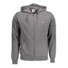 US POLO SWEATSHIRT WITH ZIP GRAY MAN