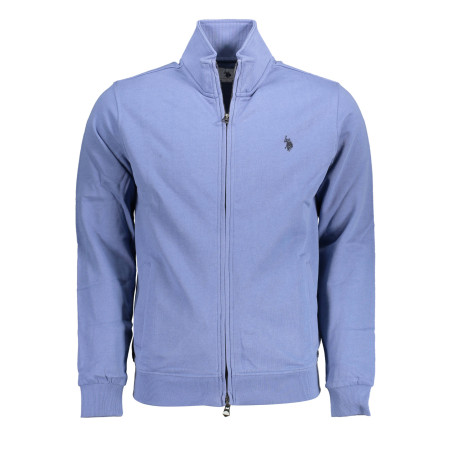 U.S. POLO FELPA CON ZIP UOMO BLU