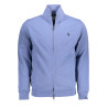 U.S. POLO FELPA CON ZIP UOMO BLU