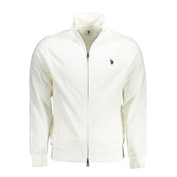 US POLO SWEATSHIRT WITH ZIP WHITE MAN