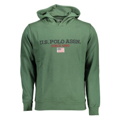 US POLO SWEATSHIRT WITHOUT ZIP GREEN MAN