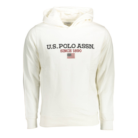 US POLO SWEATSHIRT WITHOUT ZIP WHITE MAN