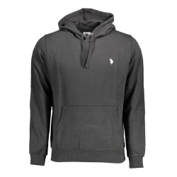 US POLO SWEATSHIRT WITHOUT ZIP BLACK MAN