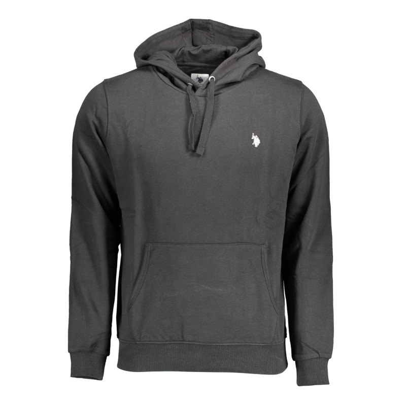 US POLO SWEATSHIRT WITHOUT ZIP BLACK MAN