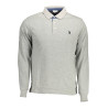 US POLO LONG SLEEVED POLO SHIRT MAN GRAY