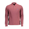 US POLO MAN PURPLE LONG SLEEVED POLO SHIRT