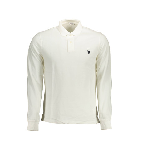 US POLO LONG SLEEVED POLO SHIRT MAN WHITE