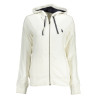 U.S. POLO FELPA CON ZIP DONNA BIANCO